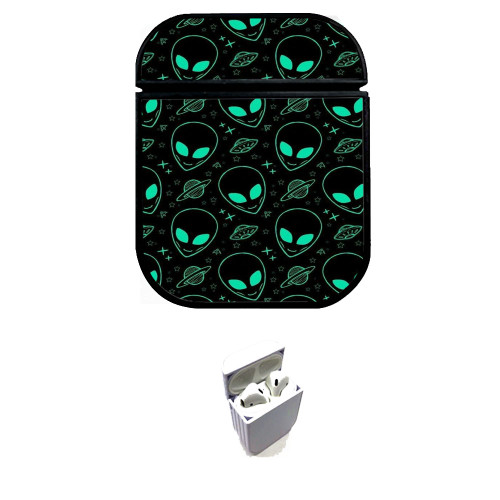 the neon alien Custom airpods case