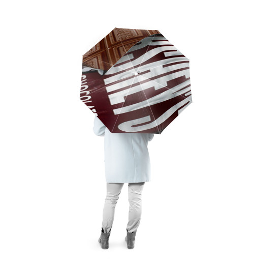 Hershey Chocolate Candy Bar Custom Foldable Umbrella