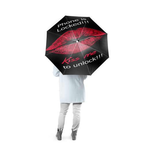 UNLOCK ME PLEASE Custom Foldable Umbrella