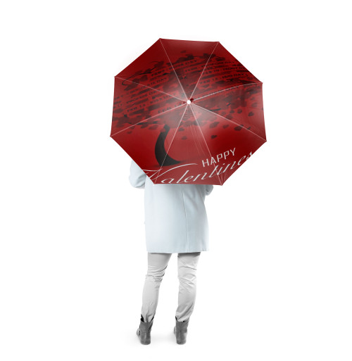Valentines Week Custom Foldable Umbrella