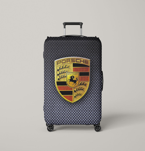 Carbon Porsche logo Luggage Cover