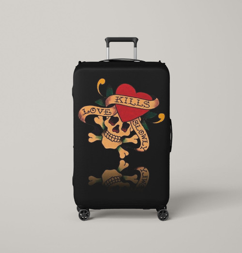 ed hardy love kills slowly black Luggage Cover