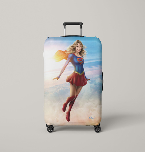 supergirl clouds Luggage Cover