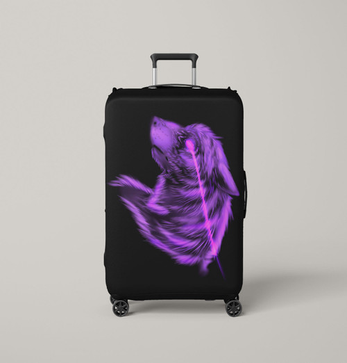 wolf purples Luggage Cover