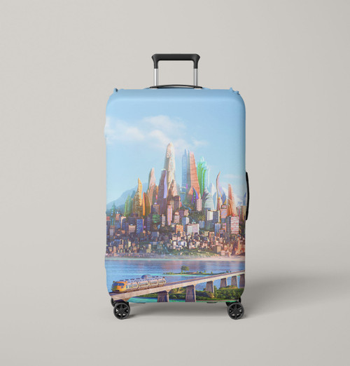 zootopia disney city wallpaper Luggage Cover