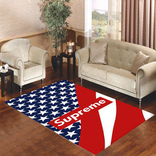 SUPREME AMERICAN FLAG Living room carpet rugs