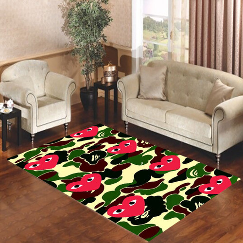 SUPREME BAPE COMME DES GARCONS Living room carpet rugs