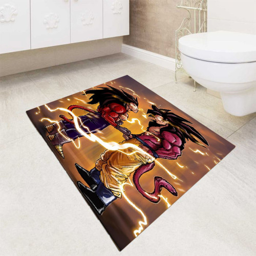 goku vegeta super saiyan 4 bath rugs