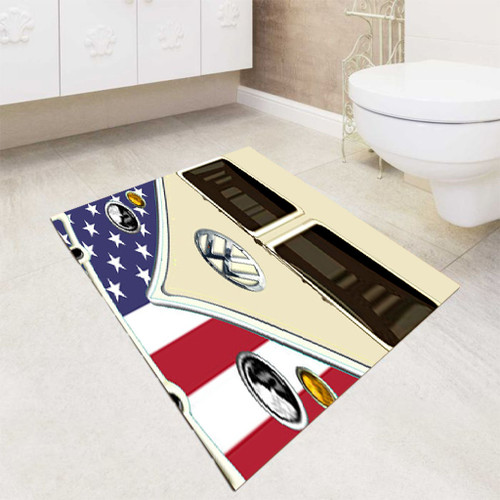 American VW Retro Bus bath rugs