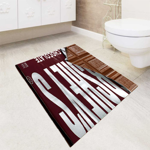 Hershey Chocolate Candy Bar bath rugs