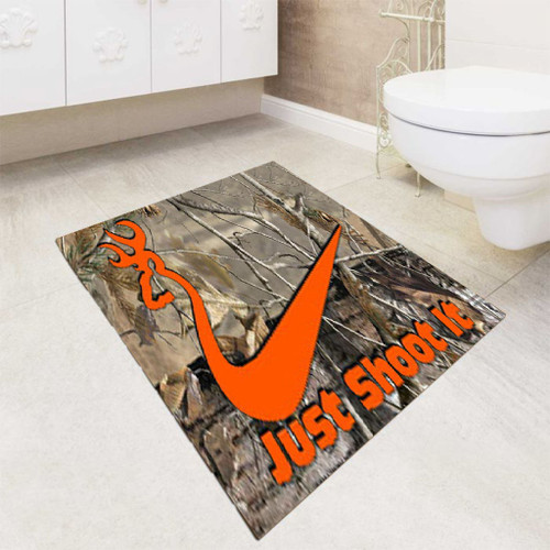 Nike Browning Just Shoot It bath rugs