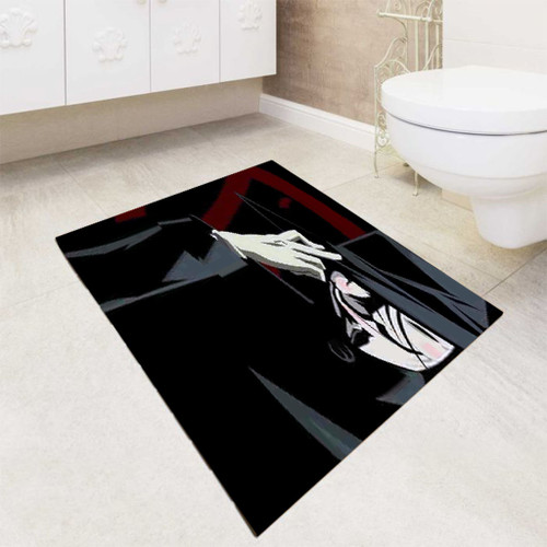 V for Vendetta Art bath rugs