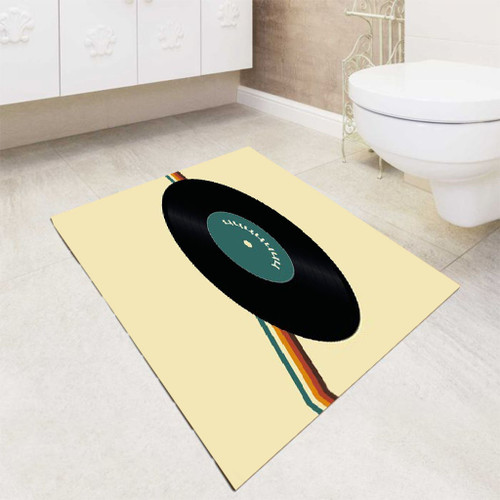 VINYL RETRO LOGO bath rugs