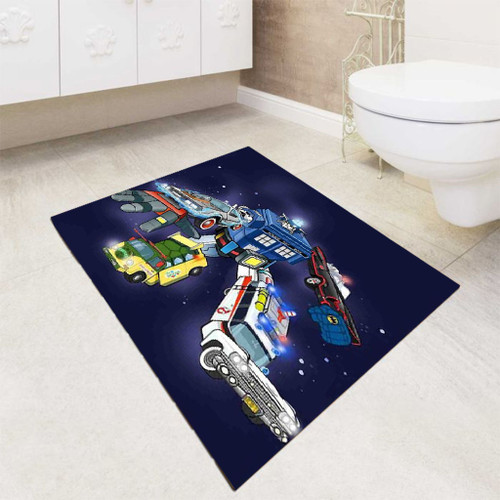 Voltron Legendary Defender Dr Who bath rugs
