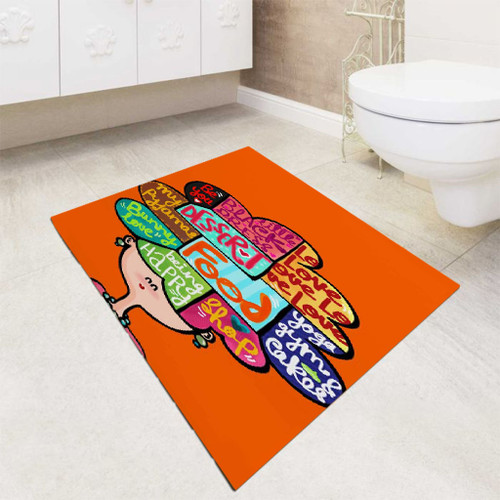 Whatever Forever Modern Baseball bath rugs