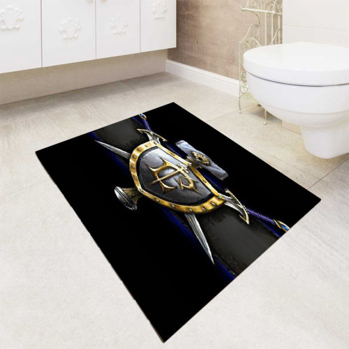 World of Warcraft Logo Game bath rugs