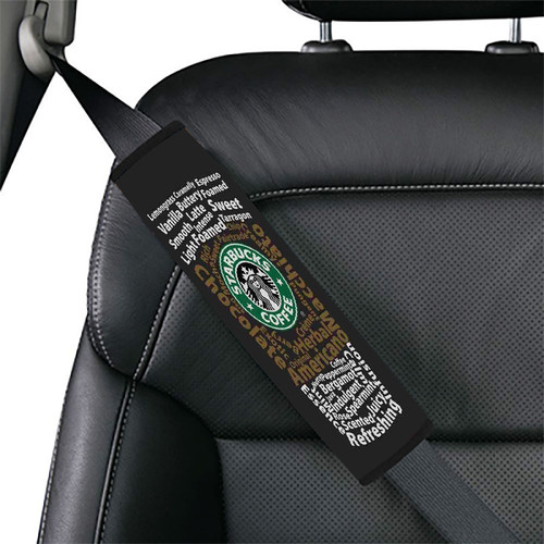 Starbucks Typography Logo Car seat belt cover