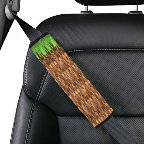 minecraft grass block Car seat belt cover