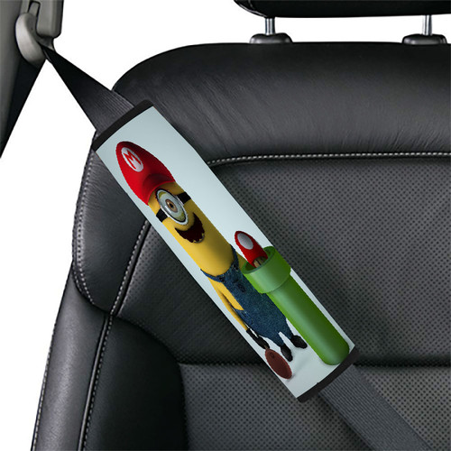 super mario minions Car seat belt cover
