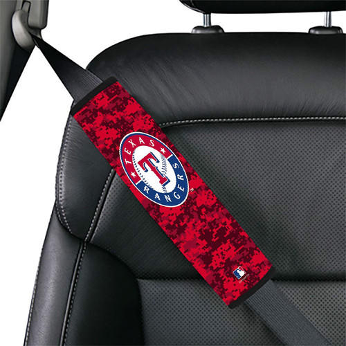 texas rangers digi camo Car seat belt cover