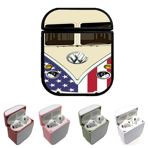 American VW Retro Bus Custom airpods case