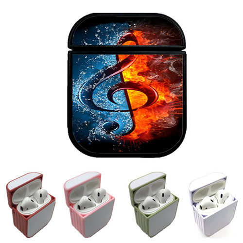 Music Note Flames Custom airpods case