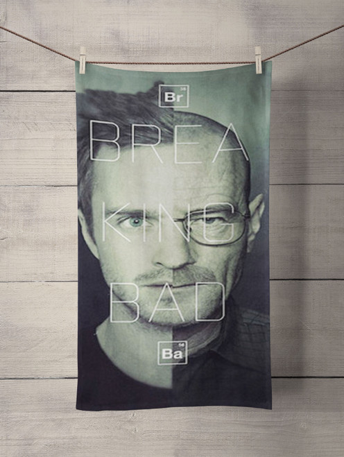 Breaking Bad Split Face Custom Towel