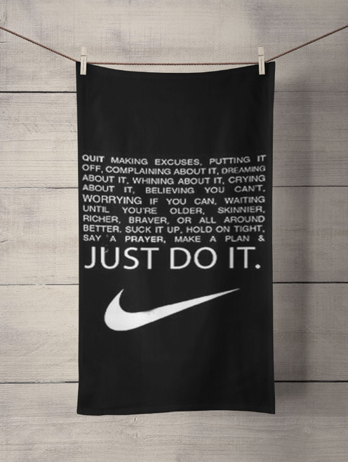 Just do it Quotes Custom Towel