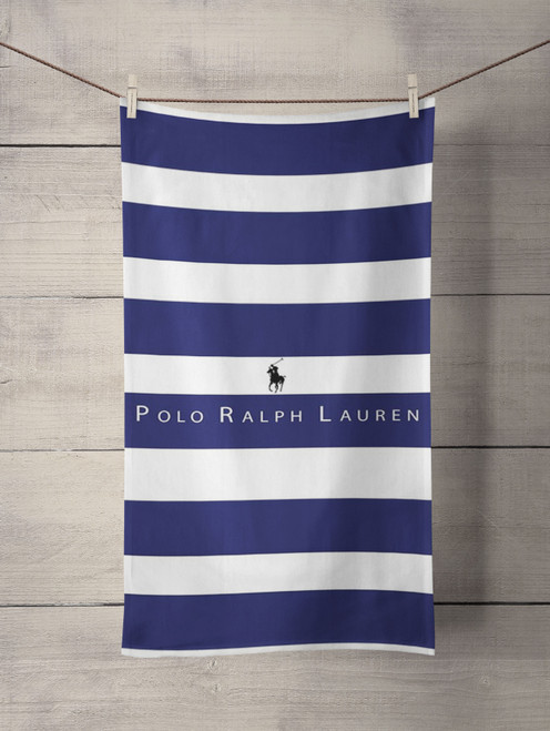 Polo Ralph Lauren  Blue White Custom Towel