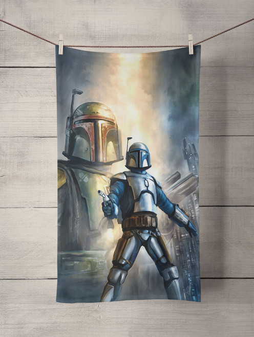 star wars jango fett Custom Towel