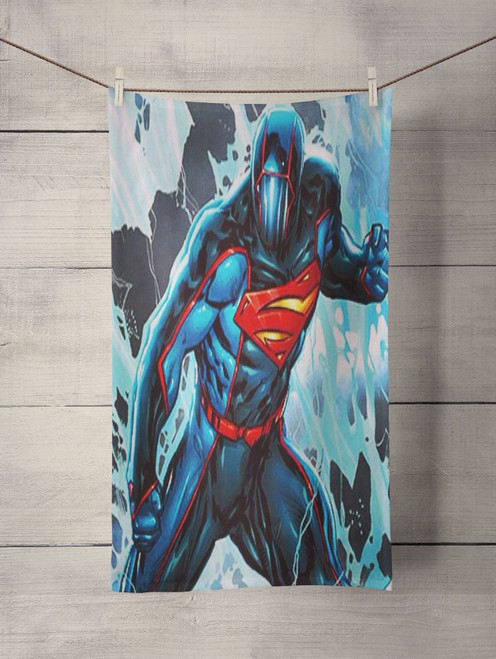 superman comic mask Custom Towel