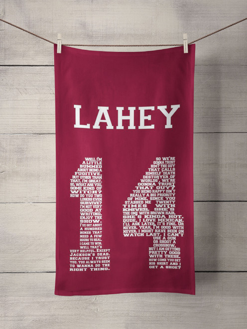 teen wolf lahey 1four lacrosse jersey Custom Towel