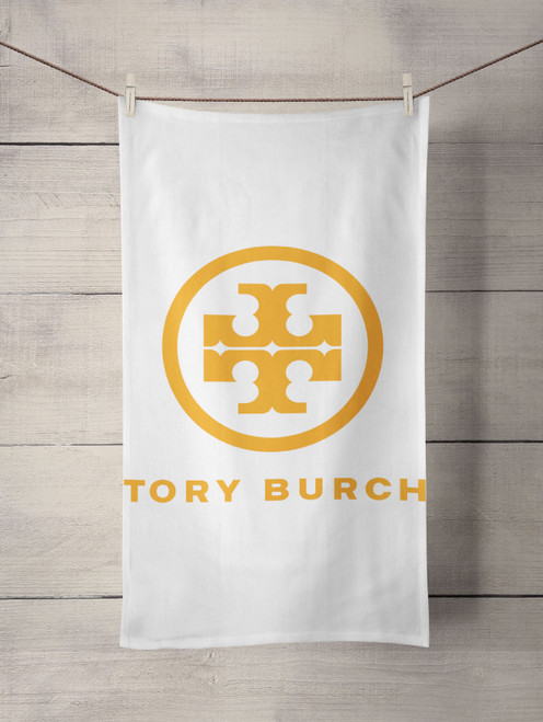 tory burch logo Custom Towel