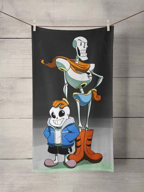 undertale papyrus Custom Towel