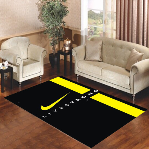 LIVESTRONG NIKE LOGO SPORT BIKE Living room carpet rugs