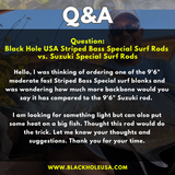 Q&A: Striped Bass Special Surf Rods vs. Suzuki Special Surf Rods