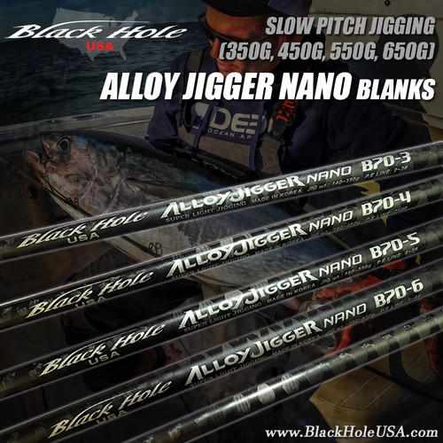 Alloy Jigger Nano Slow Pitch Jigging Series, Black Hole USA