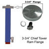 Chief Style Tower Ram Flange 3-3/4" Kit w/ Bolt and Washer