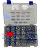 1,500 Piece self piercing rivet kit ,  15 Sizes X 100 Each
