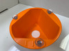 Car Safety Hat - Bottom View (Cone color varies depending on type of warning)