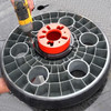 EZ Roller Spinner- Vehicle Mobility Wheel - 4&5 Lug Pattern back of  Hub and Spinner  view  -B3