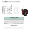 Roof Drop Hose Reels -  Ball Crank 50' - 3/8 B