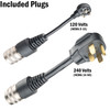 Level 1 & 2 EV Mobile Charging Kit 6 - 40 amps / 120-240 volts - J1772 B