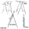 Adjustable Aluminum Tilt Table - Stand G