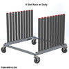 Mobile  Windshield and Glass Storage Dolly - 9 Slot D