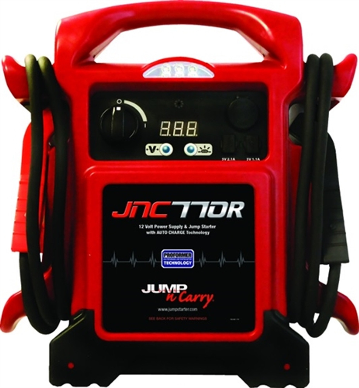 Jump-N-Carry JNC770R 1700 Peak Amp/425 Cranking Amp Premium 12 Volt Jump Starter