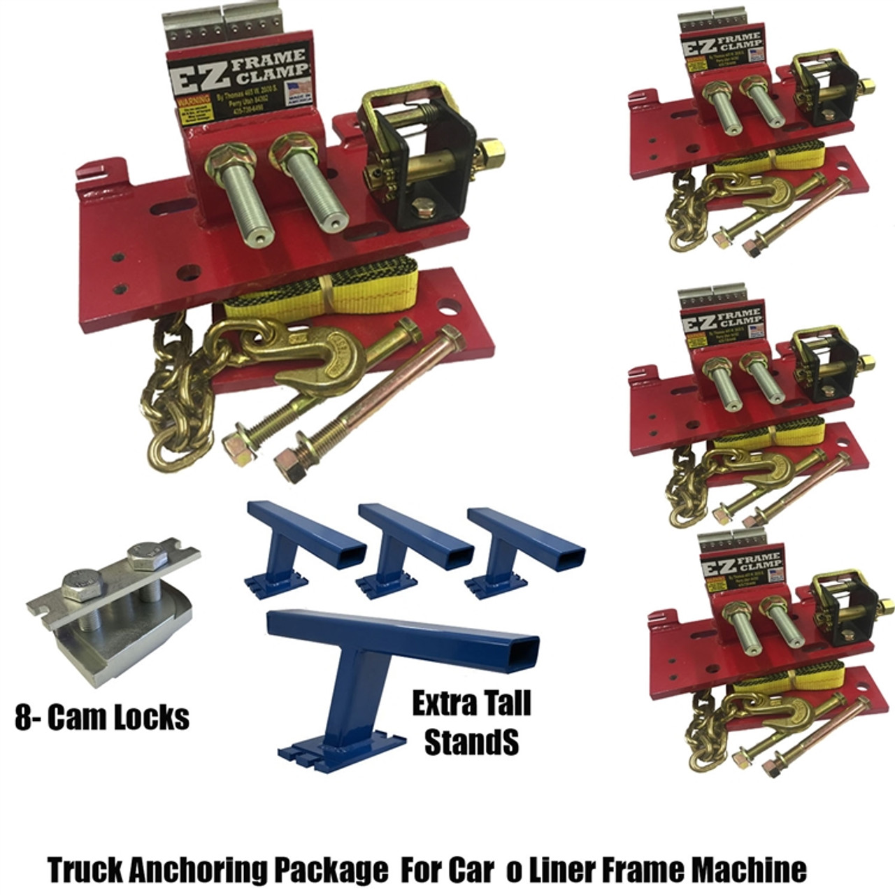Car O Liner Tall Anchoring stands - Extra Tall   Full set Pic