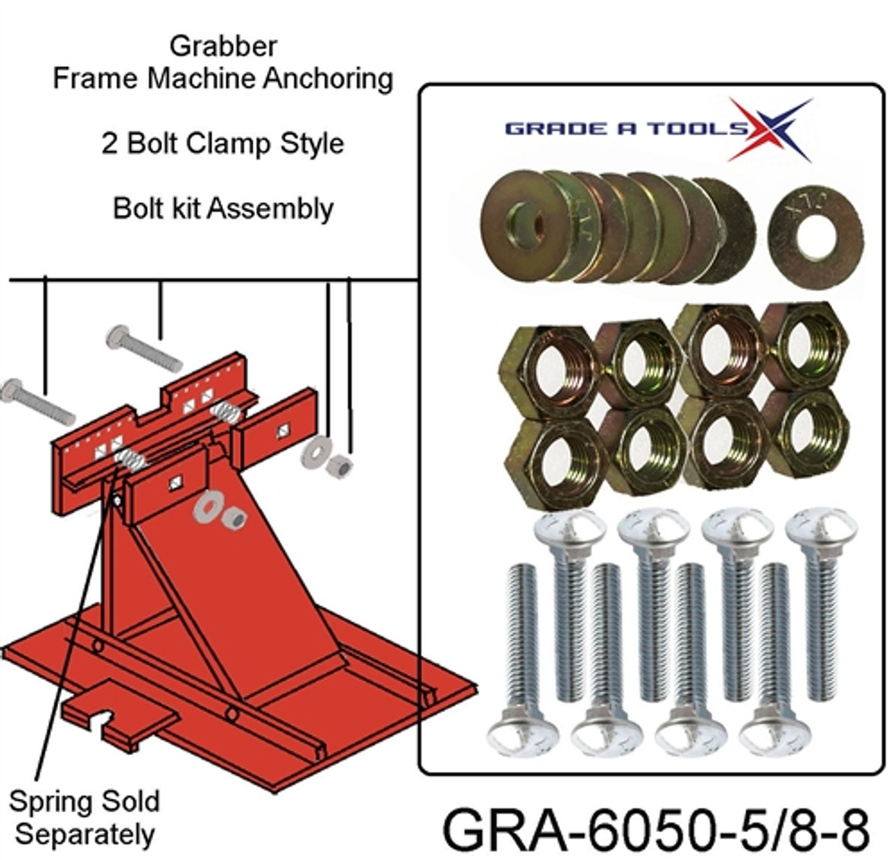 Grabber Frame Anchoring System Bolt kit 1 - A