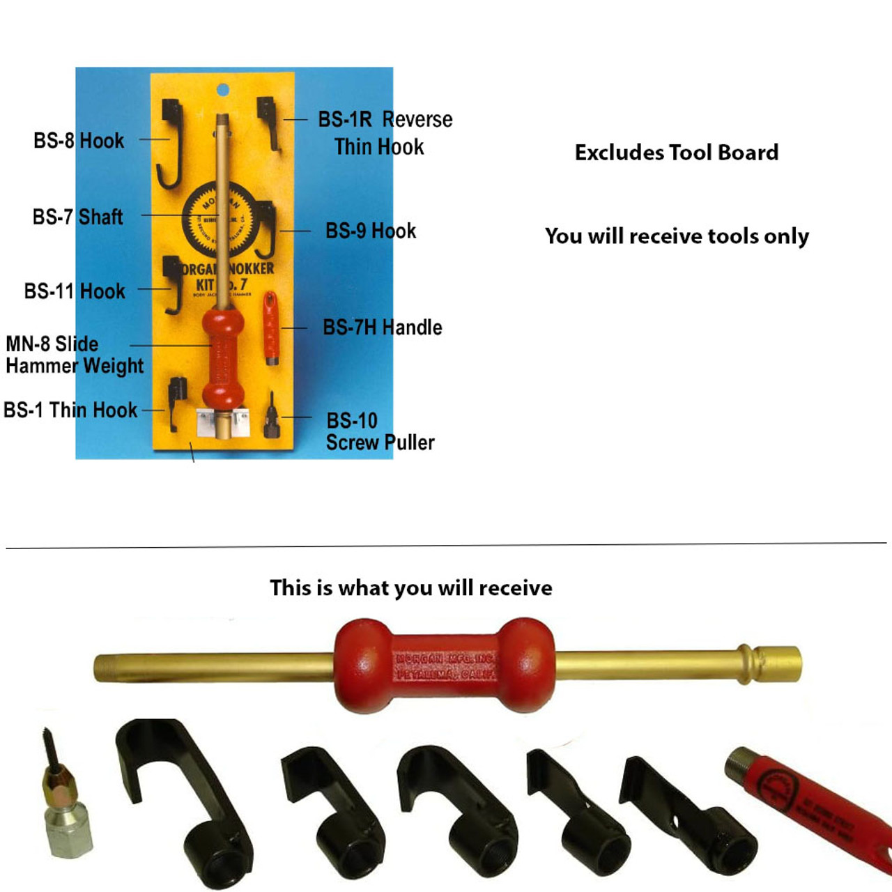 Morgan No. 7-A Nokker Kit without Mounting Board A