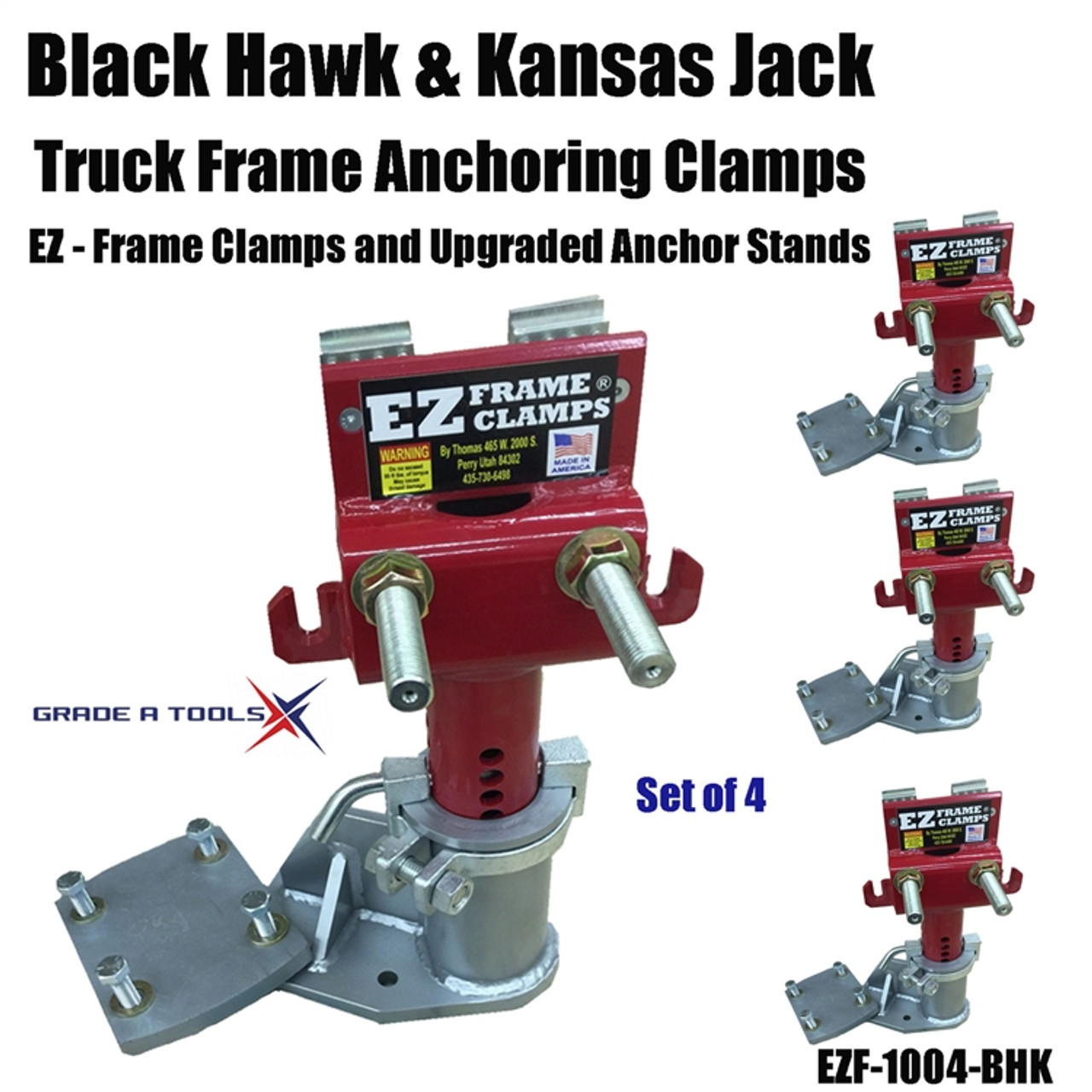 EZ Frame Clamps Fits Black Hawk and Kansas Jack